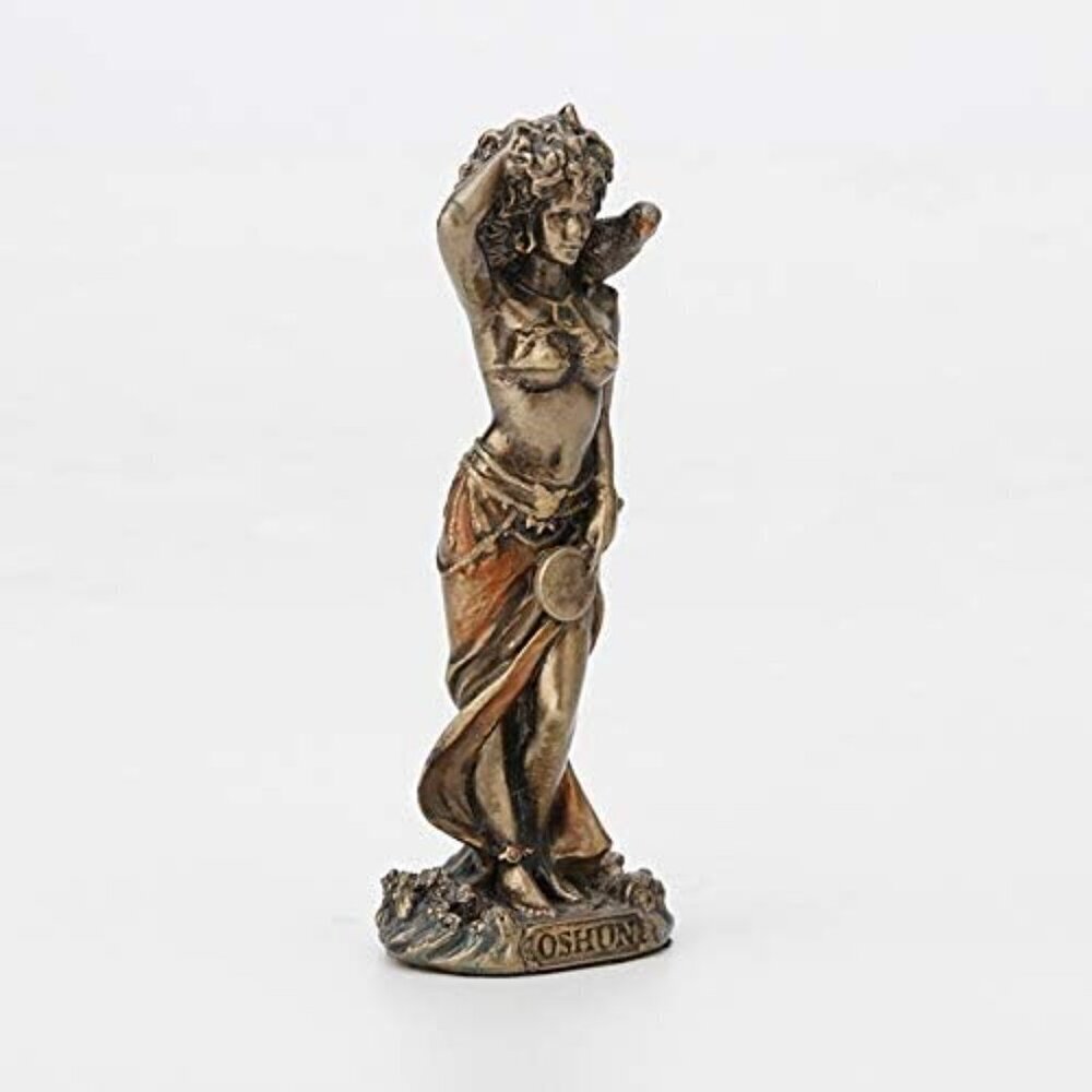 Veronese Brown Santeria Goddess Statue 35 Inch Hand Beauty Painted Bronze Decor - Picture 6 of 6
